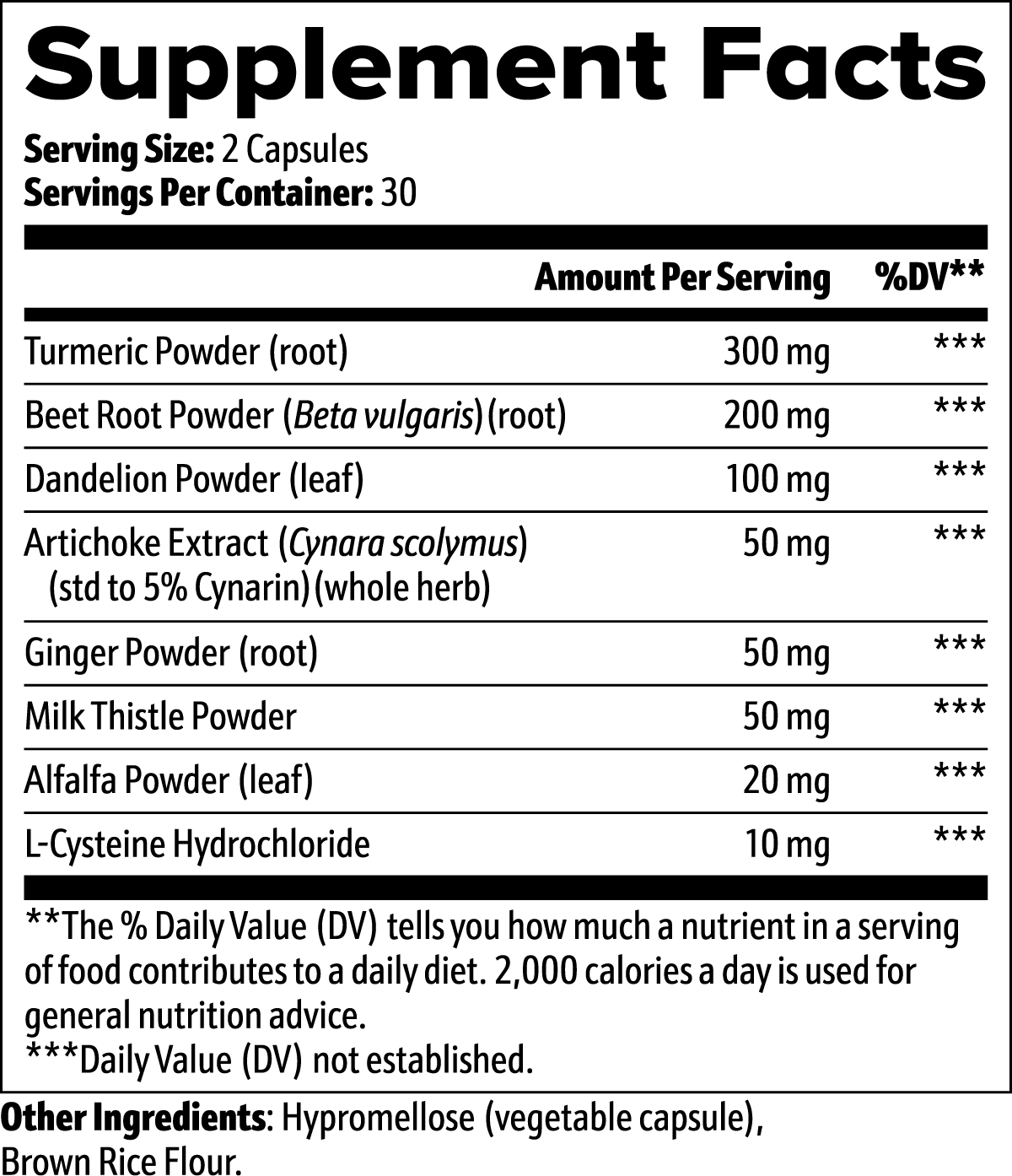 VitaNova Liver Reset – Milk Thistle & Herbal Liver Support (60 Capsules)