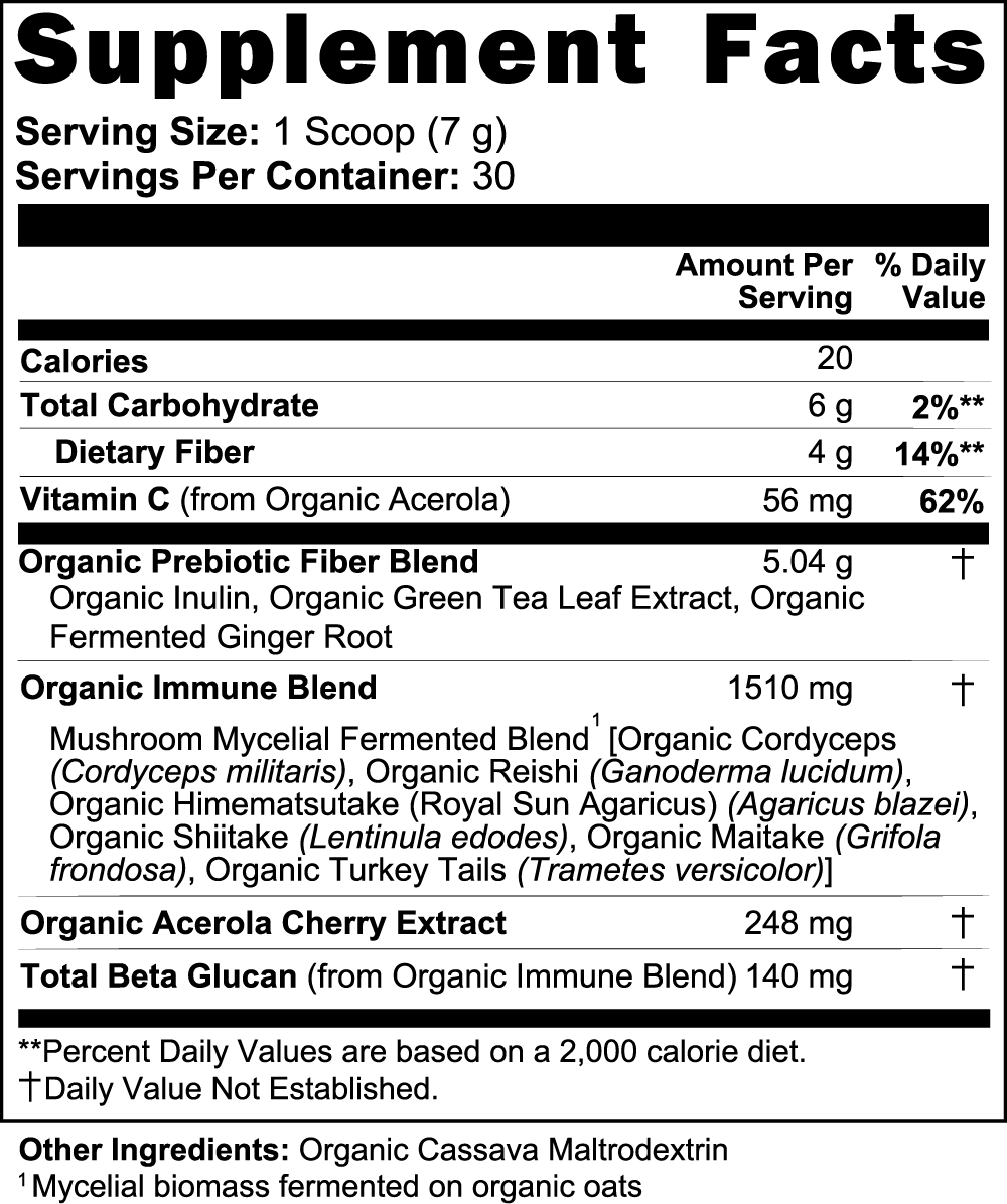 VitaNova Fermented Mushroom Superfood Powder - Enhance Energy & Digestion - VitaNova