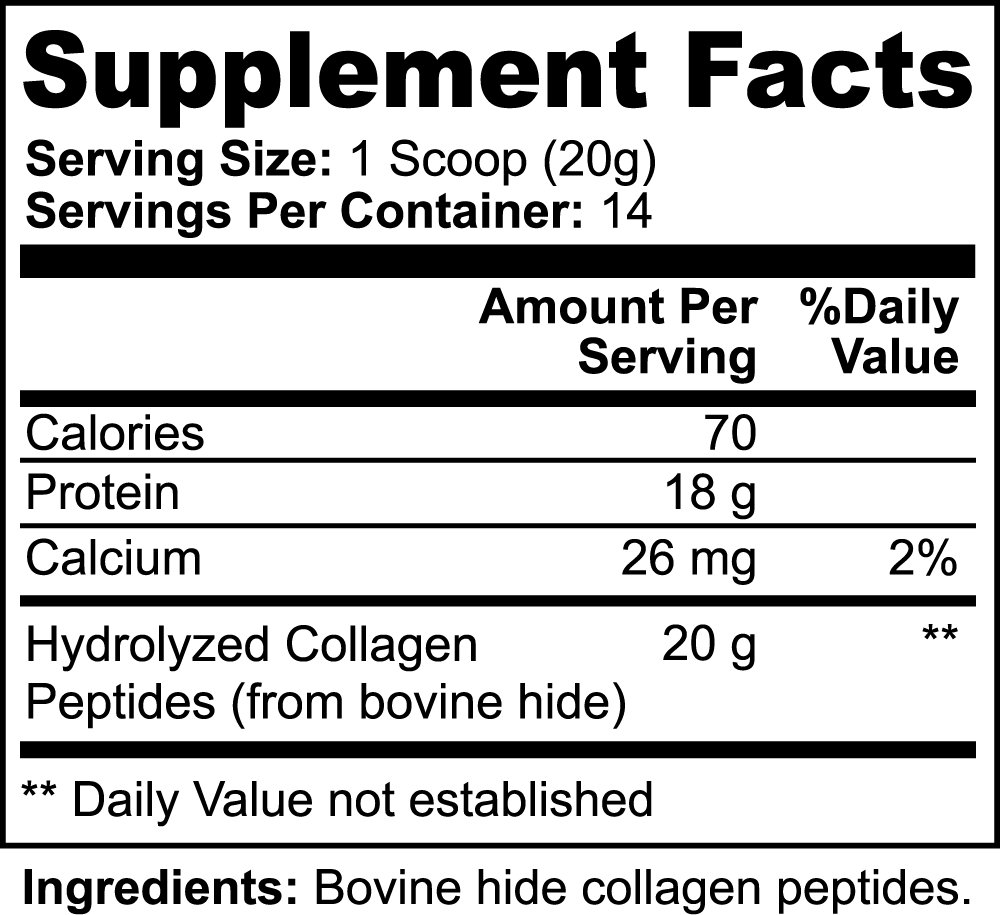 VitaCollagen Grass-Fed Hydrolyzed Collagen Peptides - VitaNova