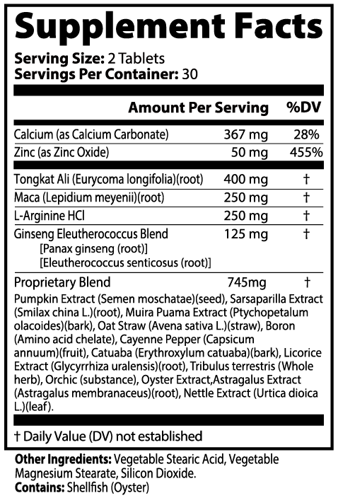 VitaNova Men’s Vitality – 60 Tablets | Boost Energy, Stamina & Male Wellness
