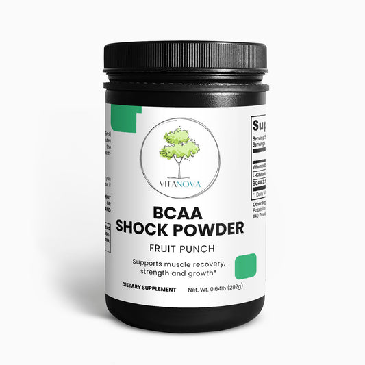 BCAA Shock Powder – 5000mg BCAAs + Glutamine | Fruit Punch Flavor