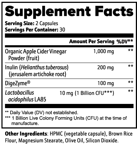 VitaNova Gut Elixir – Probiotic, Prebiotic & Digestive Enzyme Support (60 Capsules)