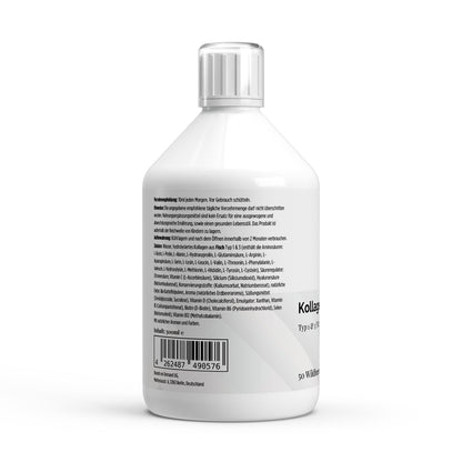VitaNova Collagen+ Beauty Liquid – 500 ml | Advanced Collagen Formula with Vitamins & Hyaluronic Acid